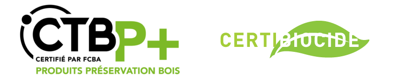 Logos CTB-P+ et Certibiocide