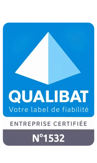 Badge QUALIBAT portant le numéro 1532