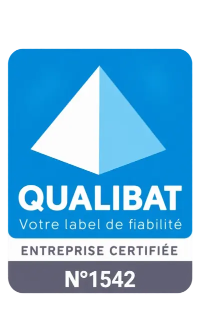 Badge QUALIBAT portant le numéro 1542